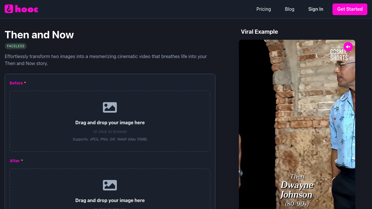 Then and Now Template Input